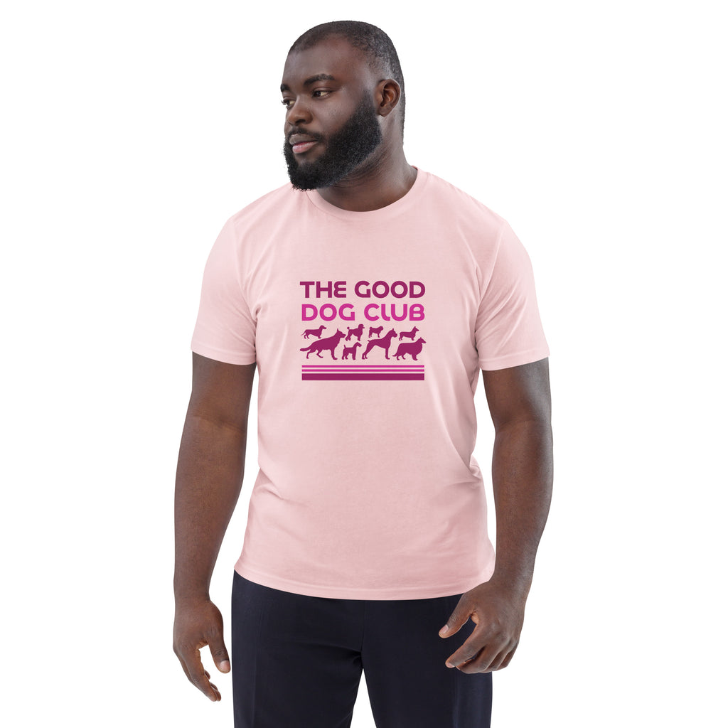 Sebastian & Clementine The Good Dog Club Unisex Organic Cotton T-Shirt - Pink