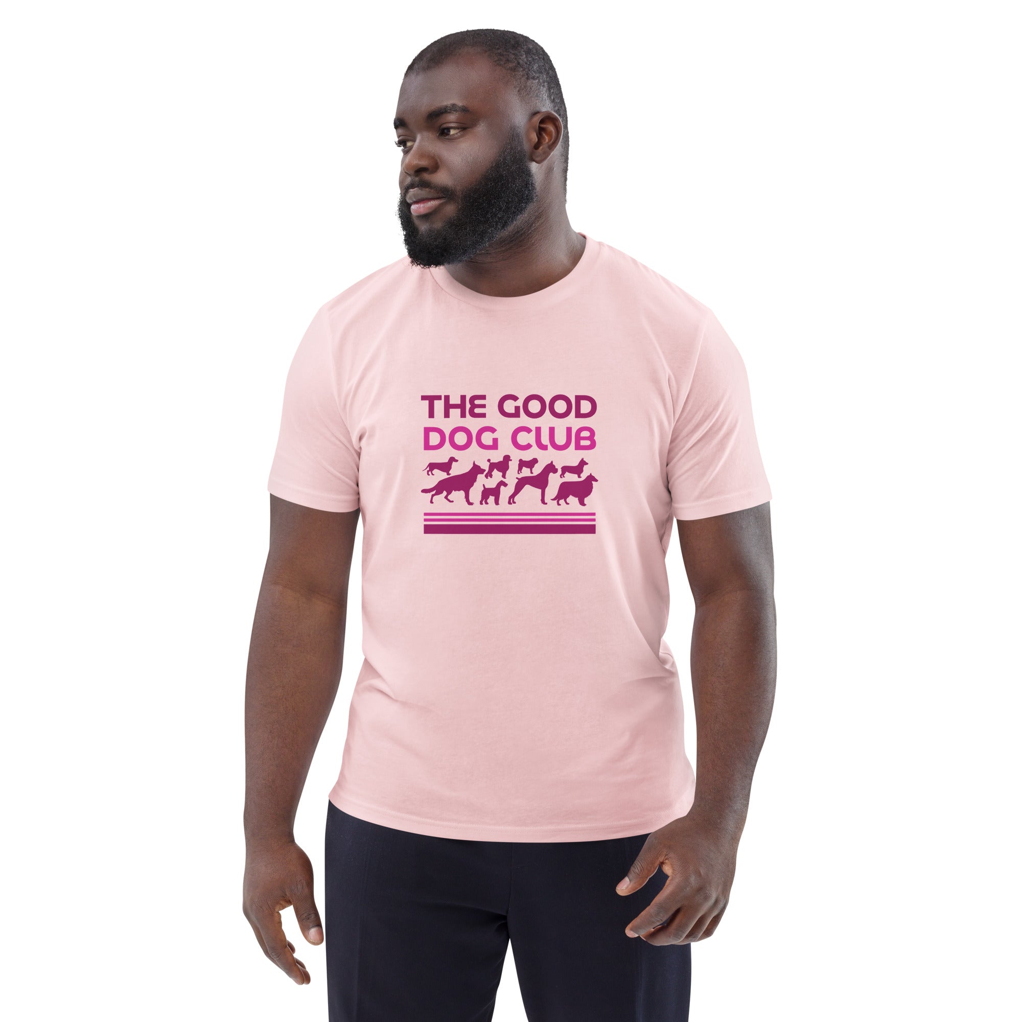 Sebastian & Clementine The Good Dog Club Unisex Organic Cotton T-Shirt - Pink