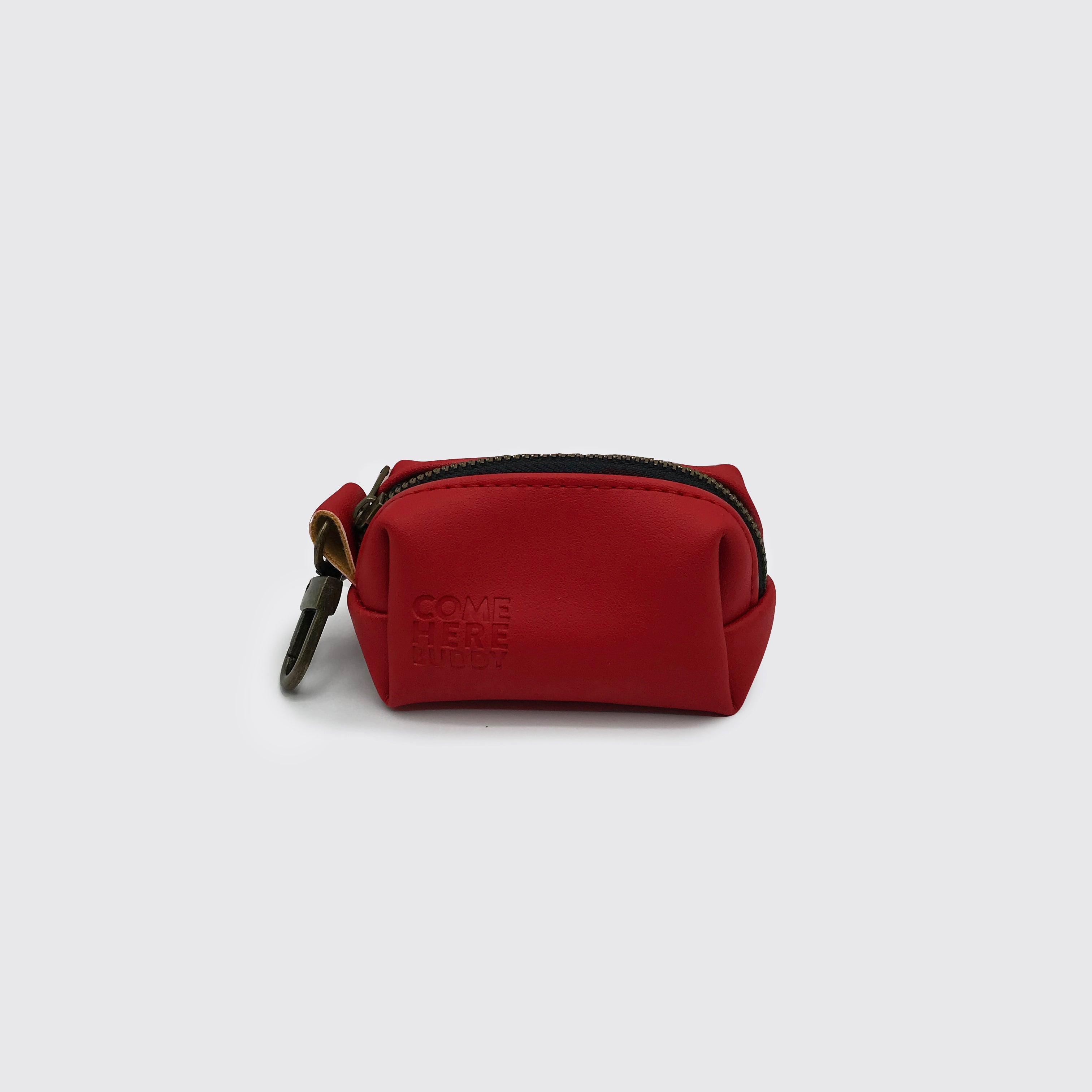 Come Here Buddy Leather Poop Bag Dispenser