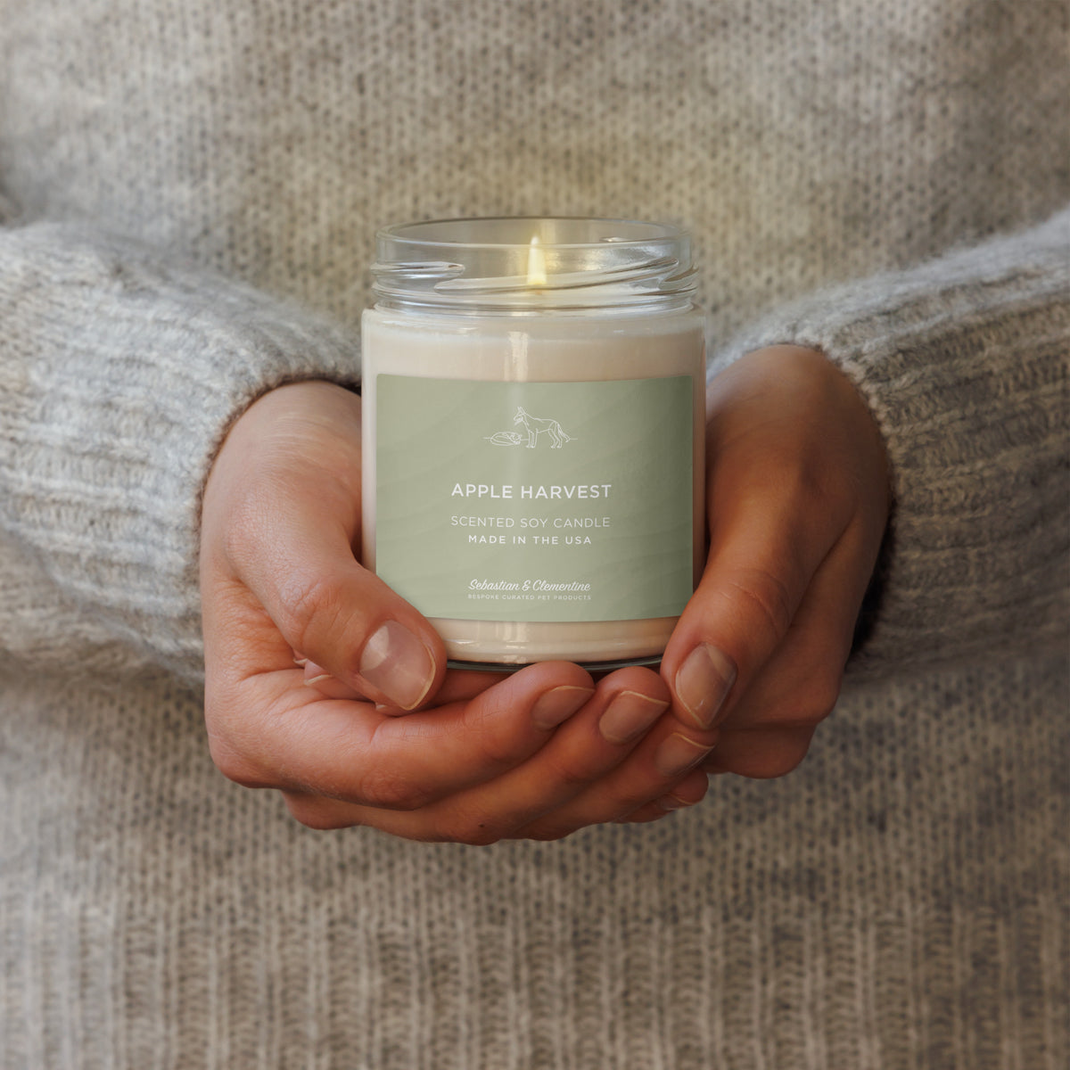 Sebastian & Clementine Scented Soy Candle - Apple Harvest