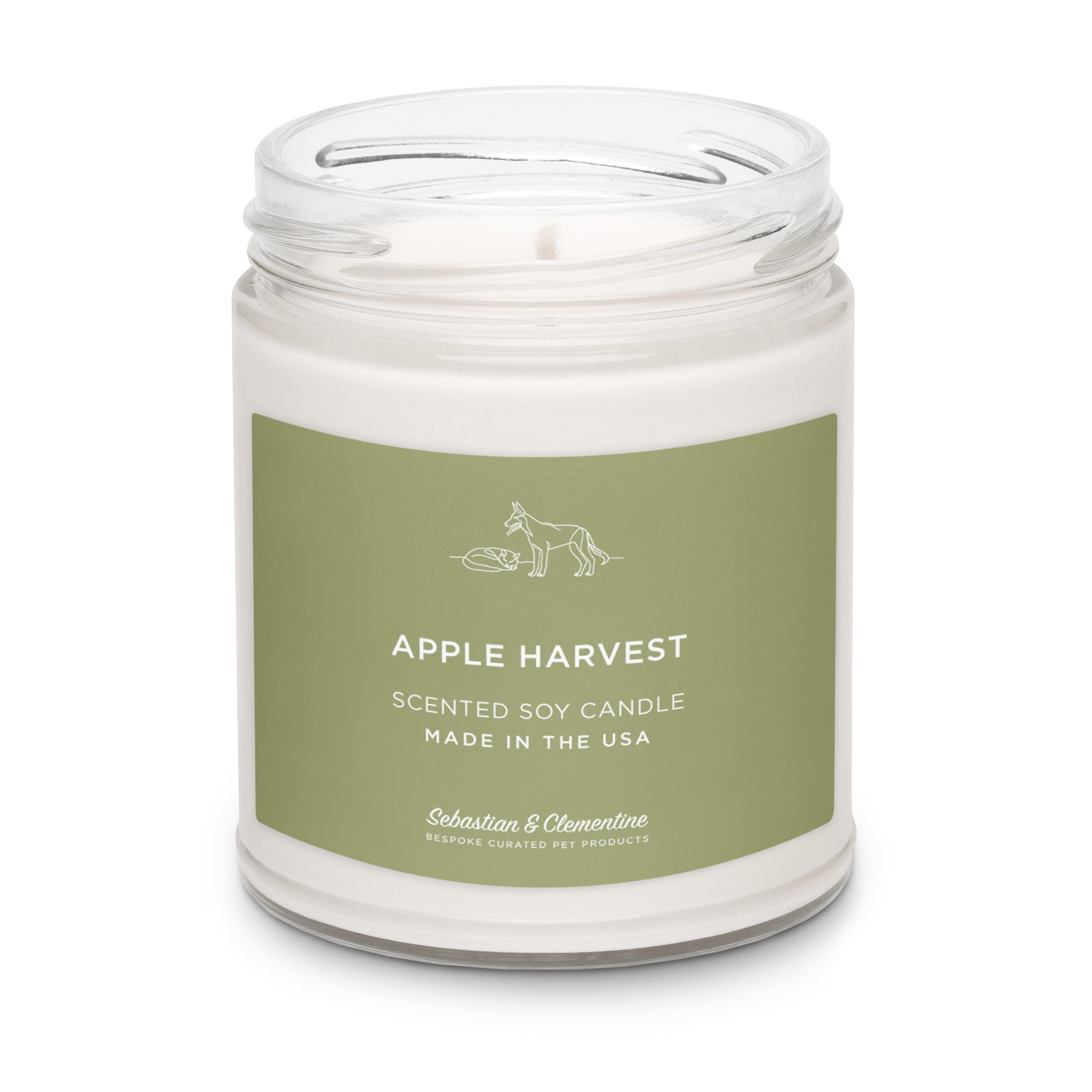Sebastian & Clementine Scented Soy Candle - Apple Harvest