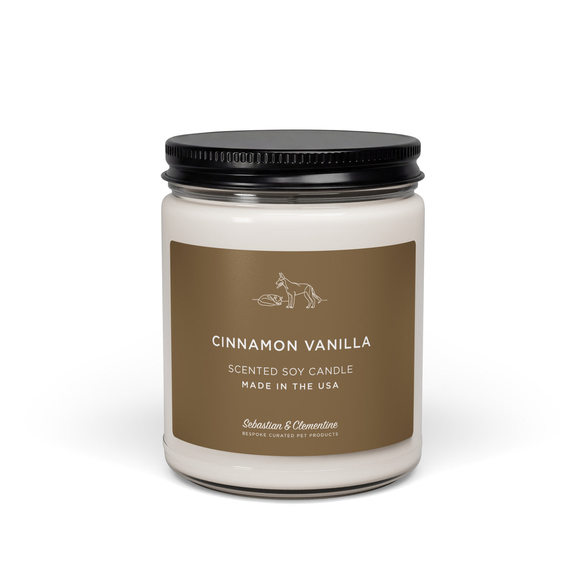 Sebastian & Clementine Scented Soy Candle - Cinnamon Vanilla
