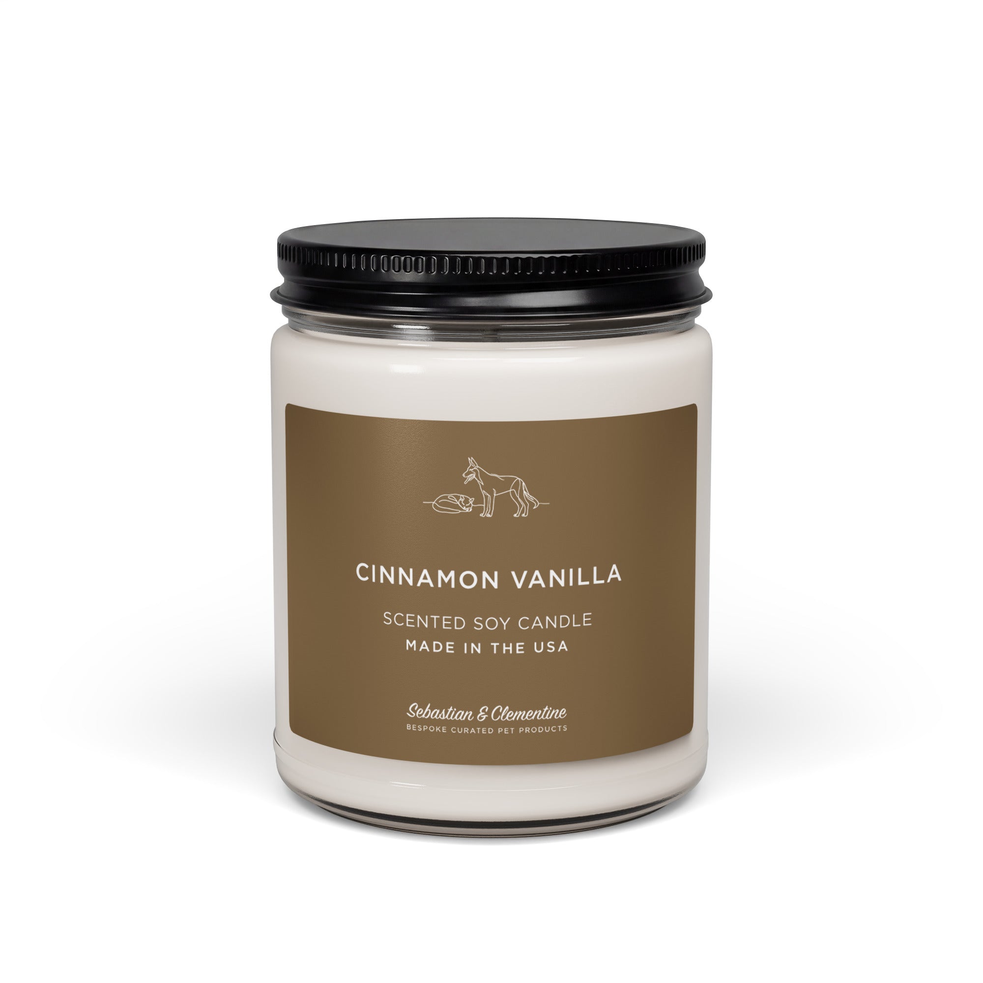 Sebastian & Clementine Scented Soy Candle - Cinnamon Vanilla