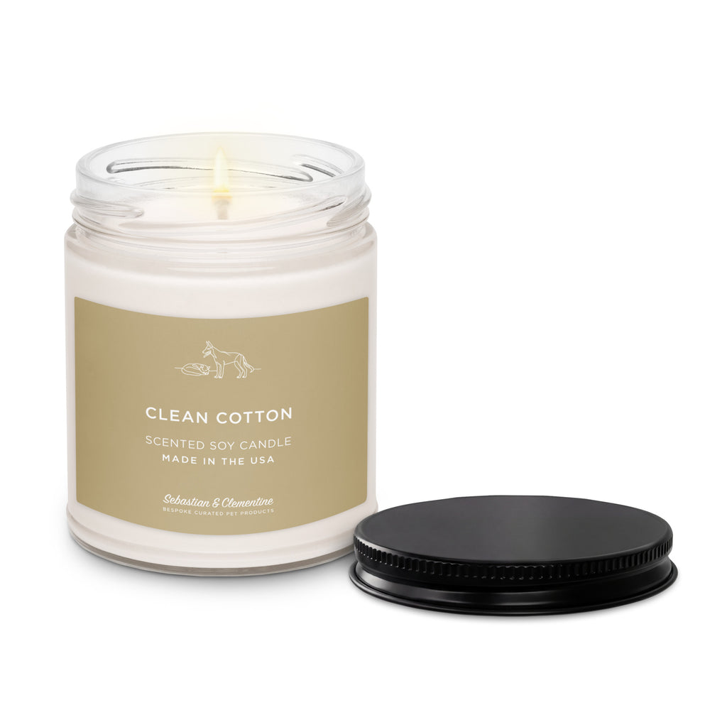 Sebastian & Clementine Scented Soy Candle - Clean Cotton