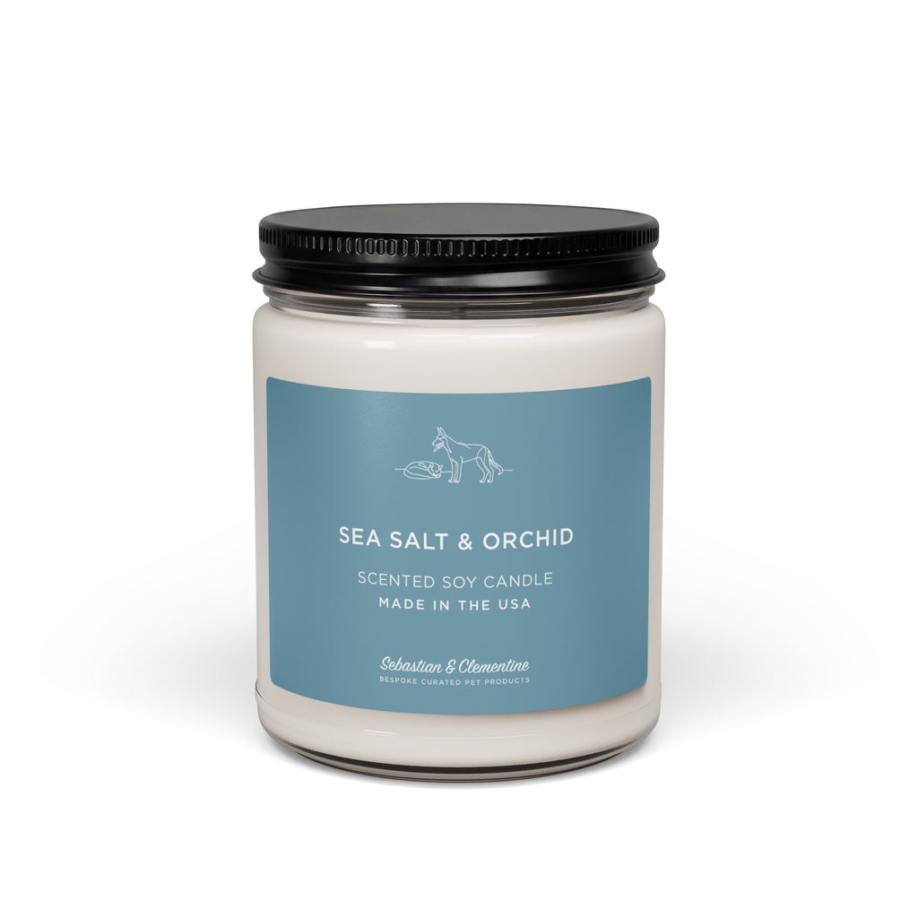 Sebastian & Clementine Scented Soy Candle - Sea Salt & Orchid