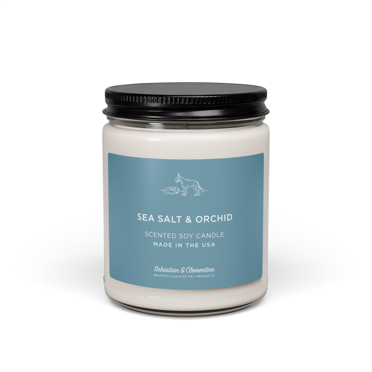 Sebastian & Clementine Scented Soy Candle - Sea Salt & Orchid