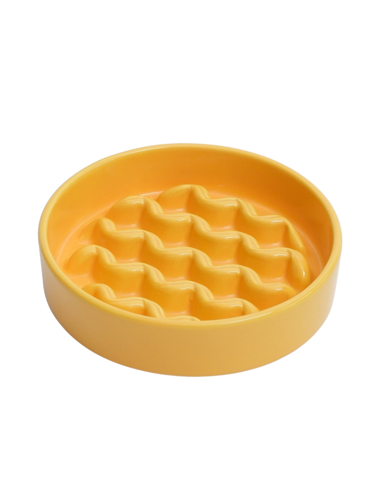 Pehom | Slow Feeder Dog Bowls - Yellow / Frozen Blue / Purple