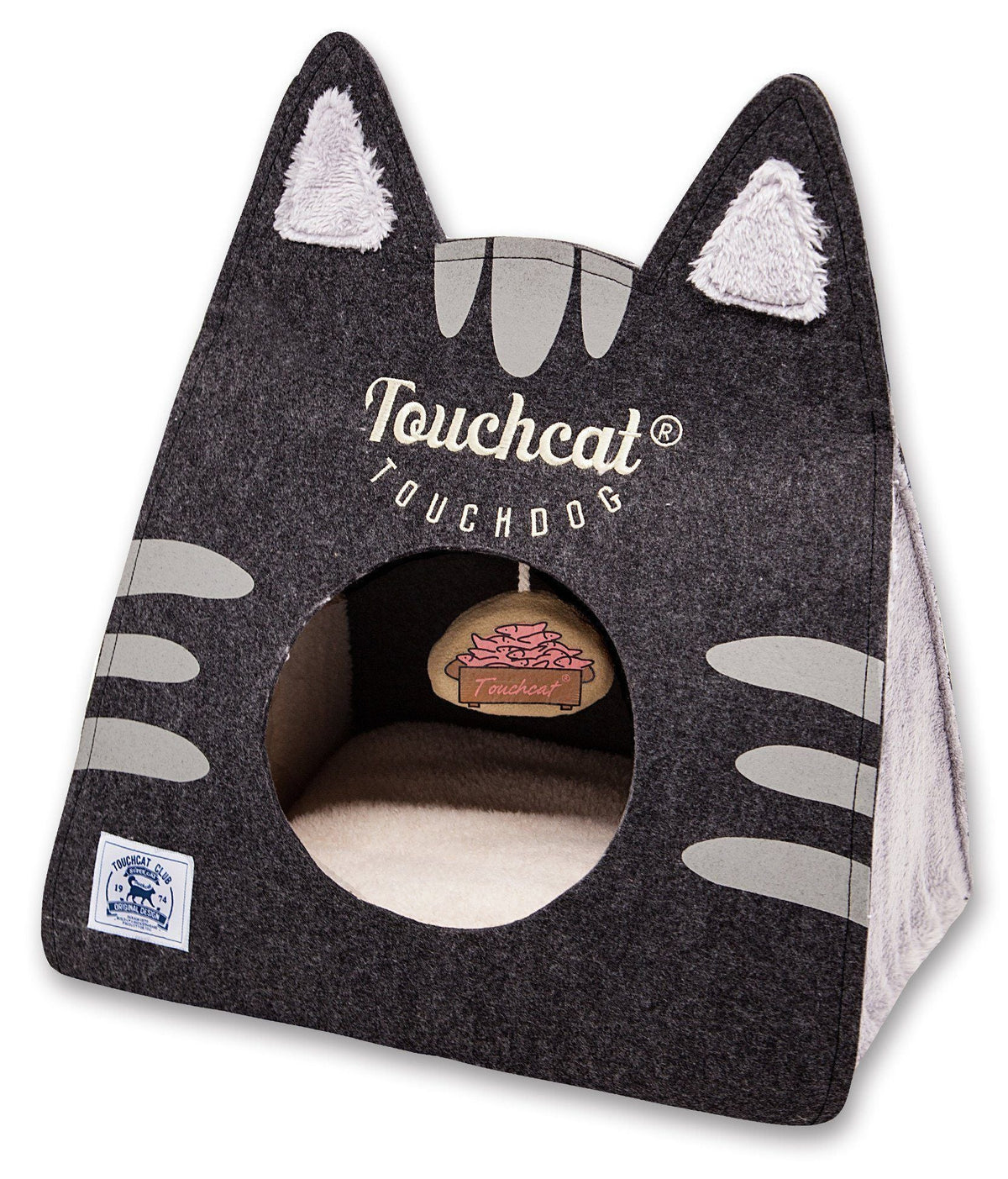 Touchcat® 'Kitty Ears' Travel On-The-Go Folding Cat Bed