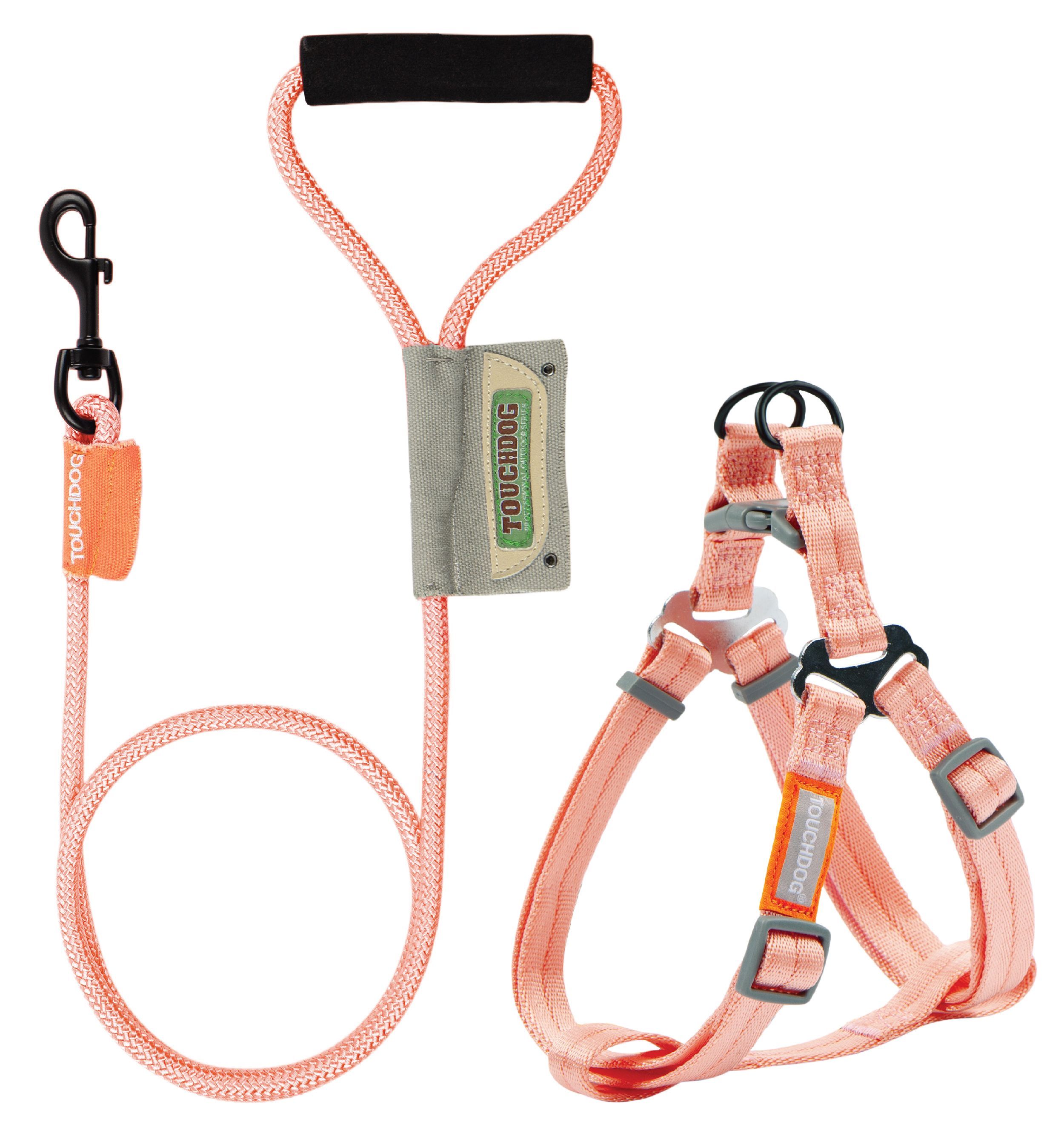 Touchdog® 'Macaron' 2-in-1 Durable Nylon Dog Harness and Leash