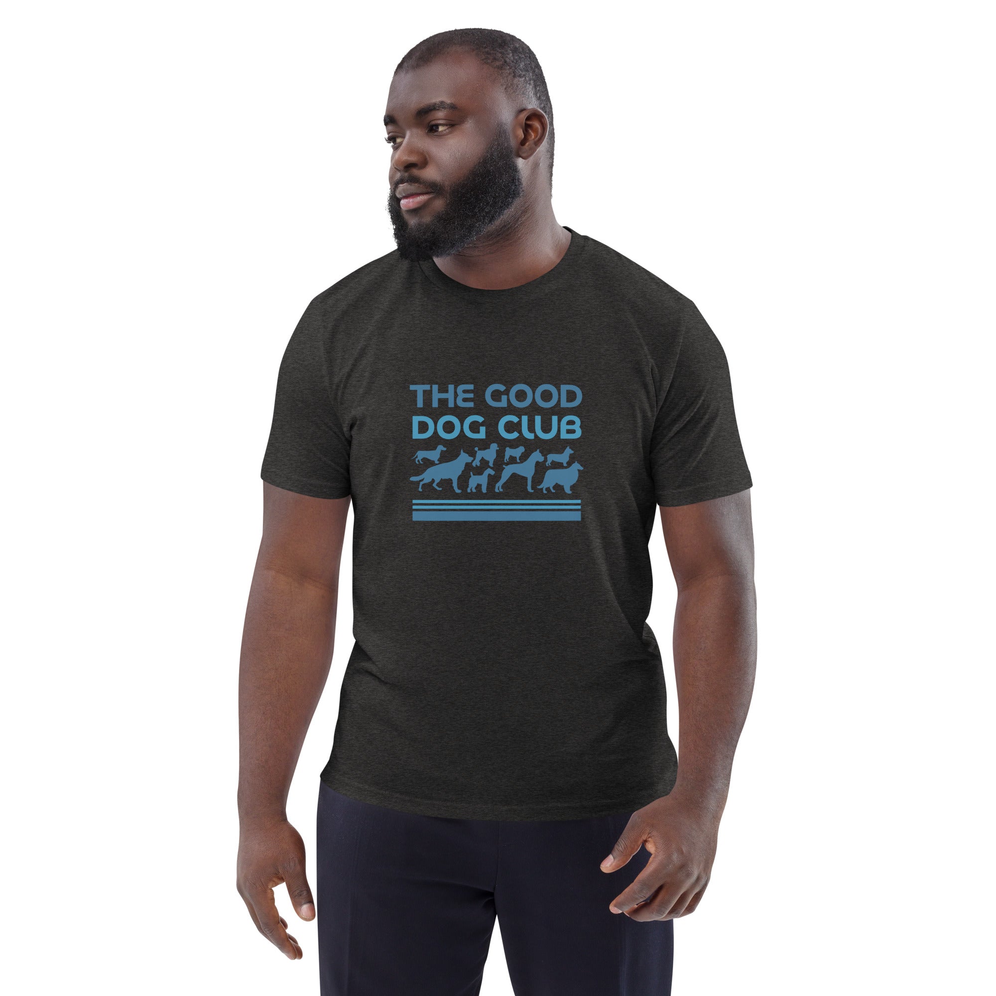 Sebastian & Clementine The Good Dog Club Unisex Organic Cotton T-Shirt - Blue
