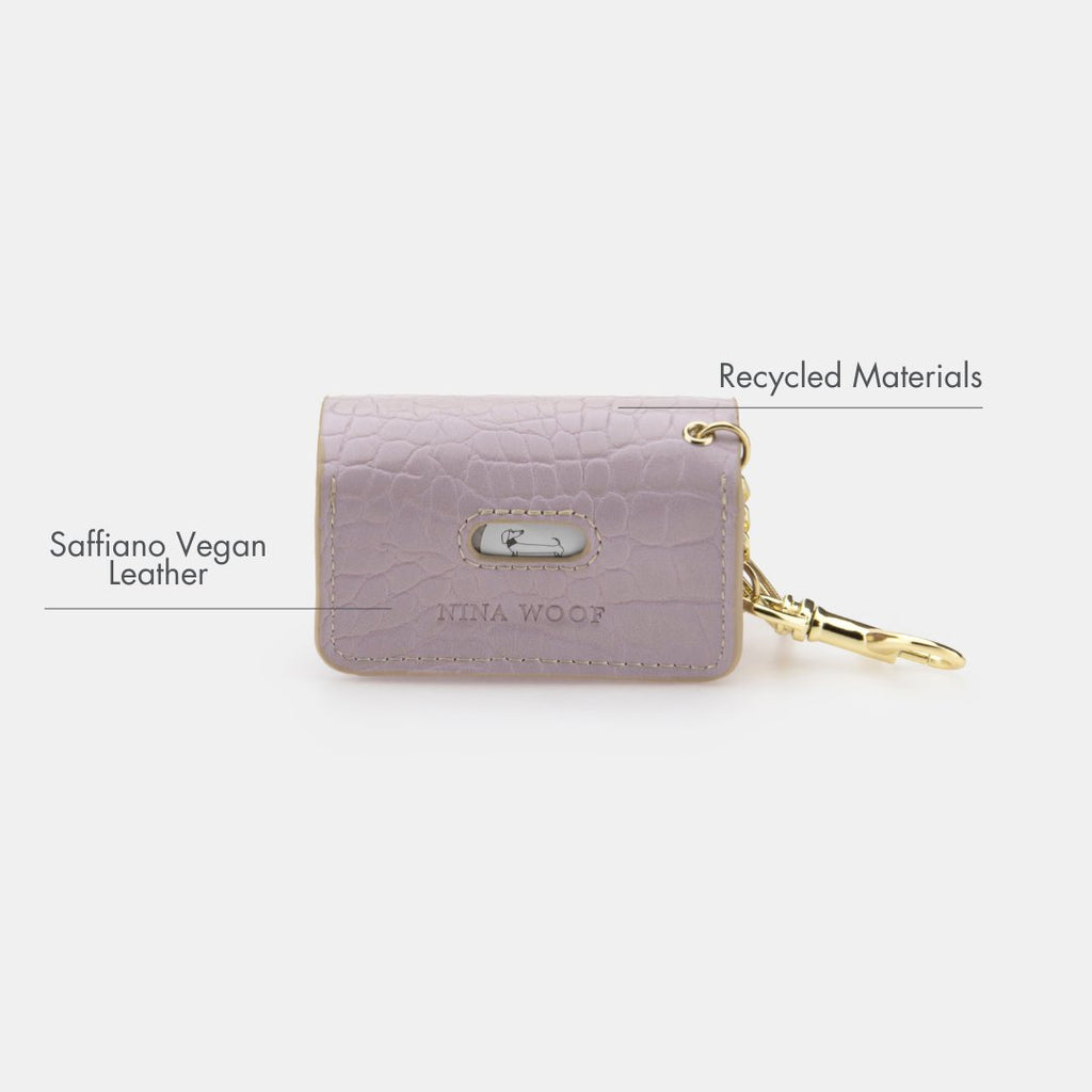 Nina Woof Waste Bag Holder - Vegan Leather - Bag Dispenser