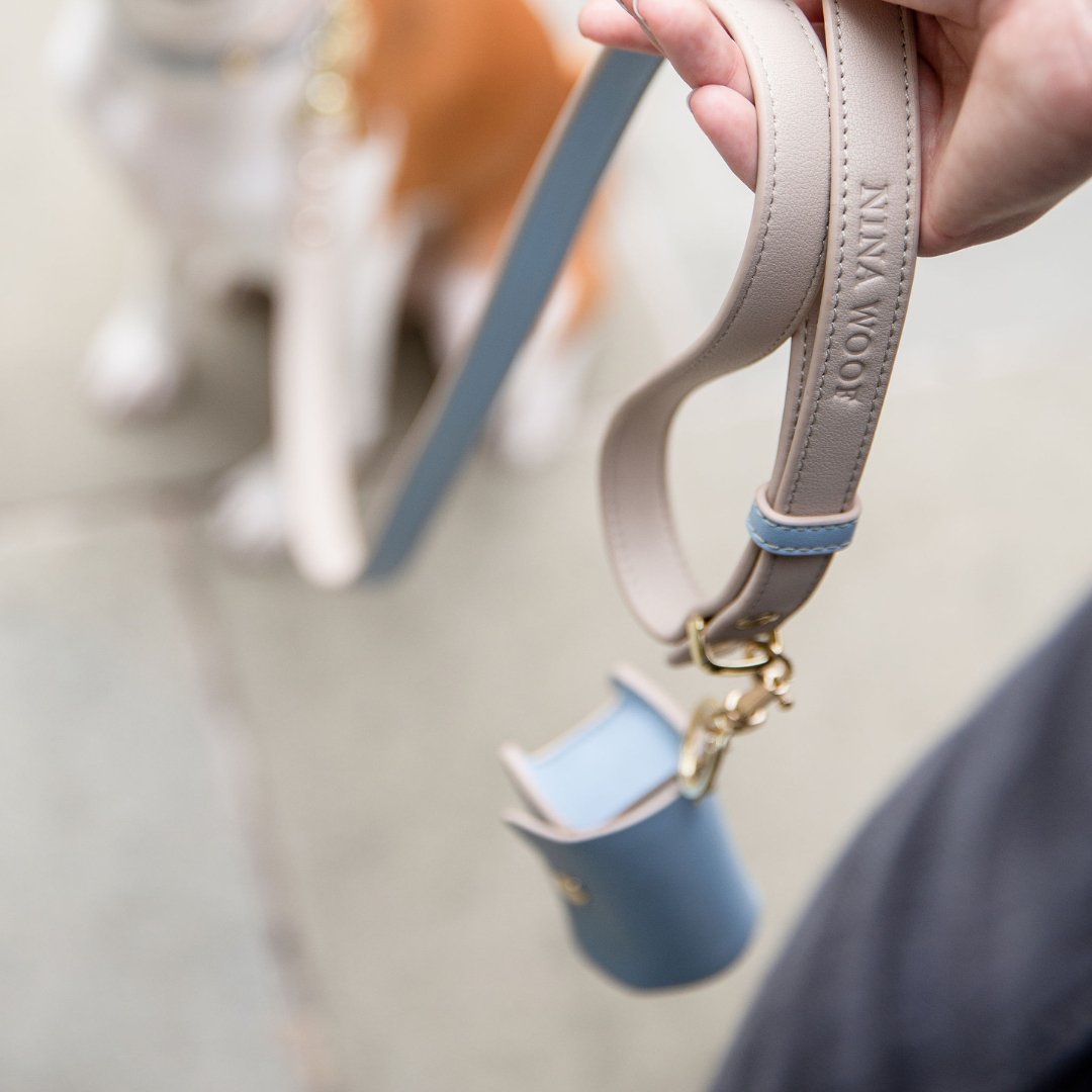 Nina Woof Waste Bag Holder - Vegan Leather - Bag Dispenser