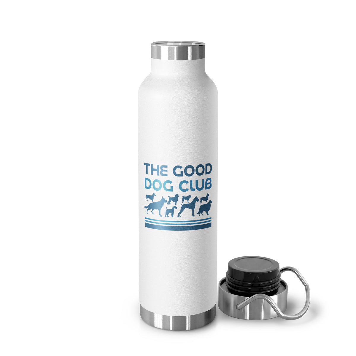 Sebastian & Clementine The Good Dog Club Copper-Insulated Stainless Steel Water Bottle - Blue
