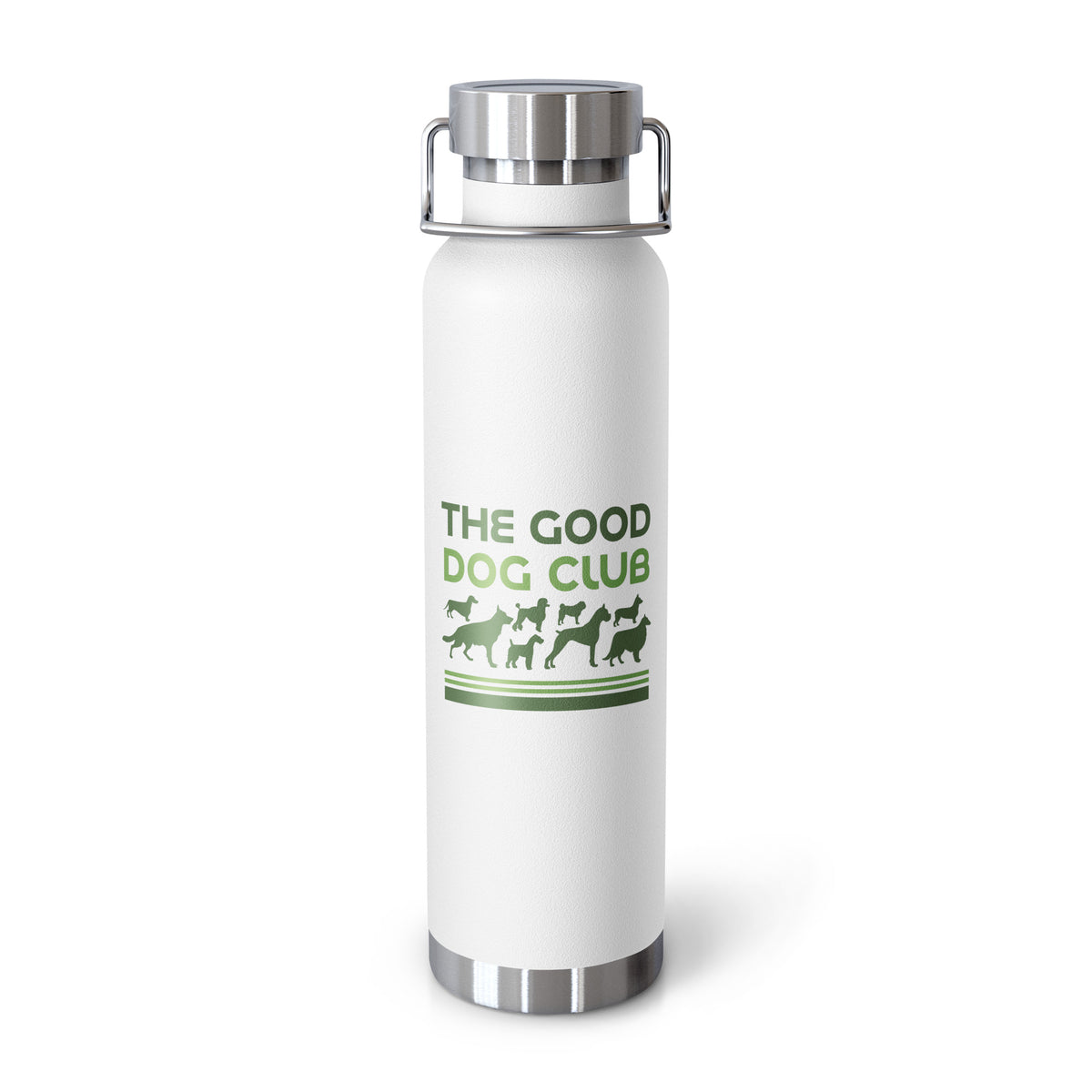 Sebastian & Clementine The Good Dog Club Copper-Insulated Stainless Steel Water Bottle - Green