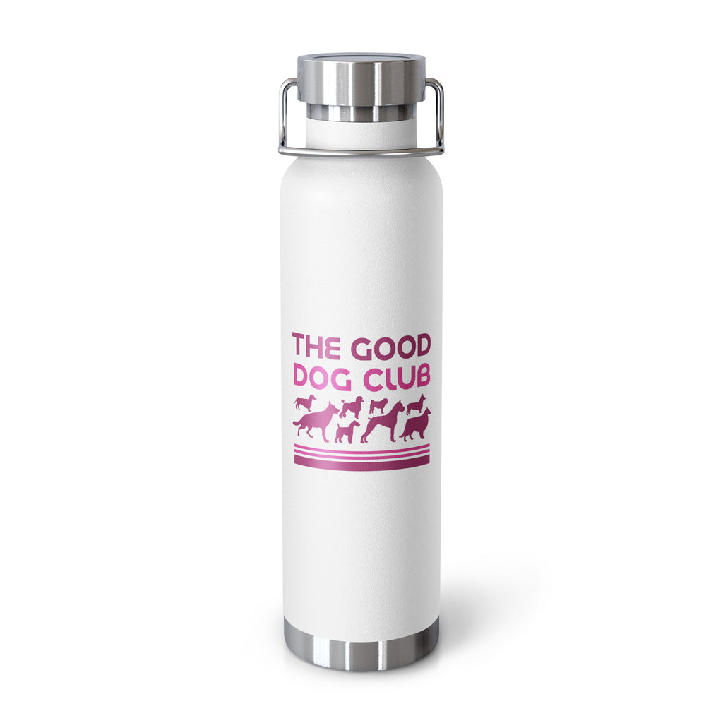 Sebastian & Clementine The Good Dog Club Copper-Insulated Stainless Steel Water Bottle - Pink