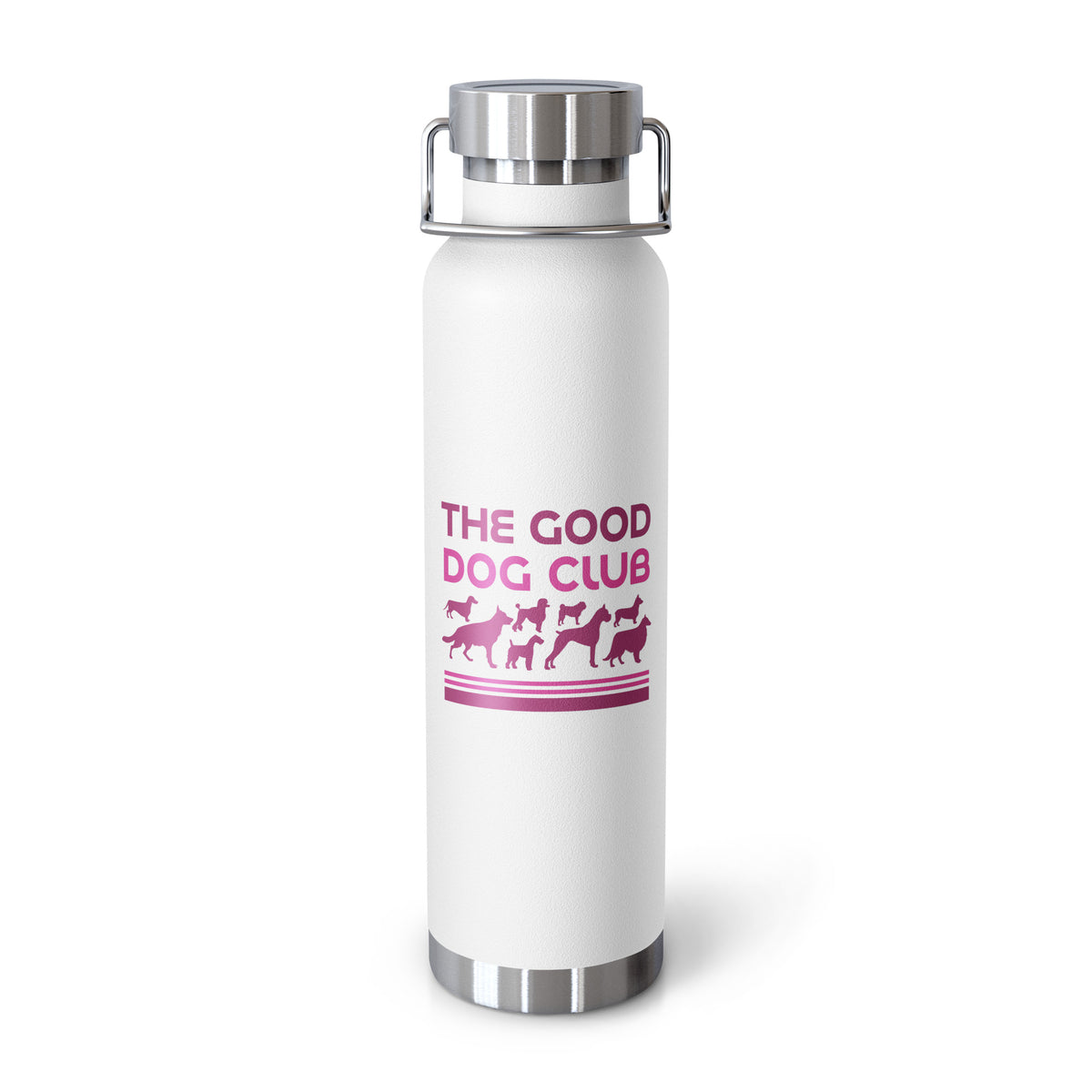 Sebastian & Clementine The Good Dog Club Copper-Insulated Stainless Steel Water Bottle - Pink