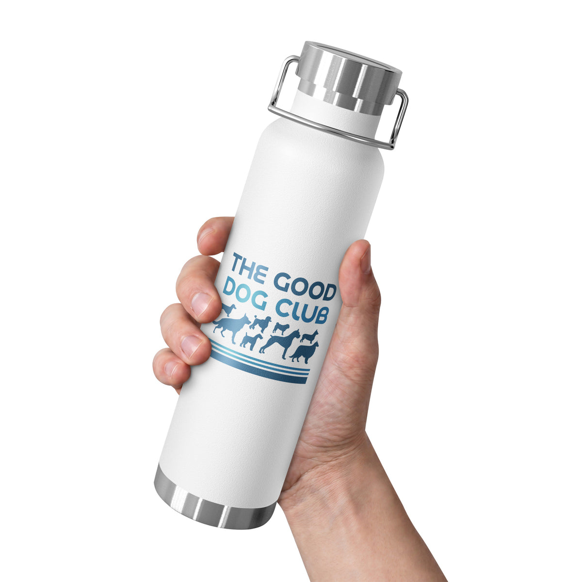 Sebastian & Clementine The Good Dog Club Copper-Insulated Stainless Steel Water Bottle - Blue
