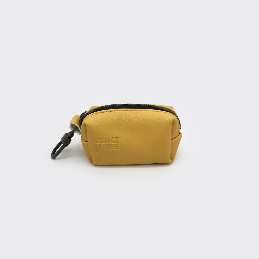 Come Here Buddy Leather Poop Bag Dispenser